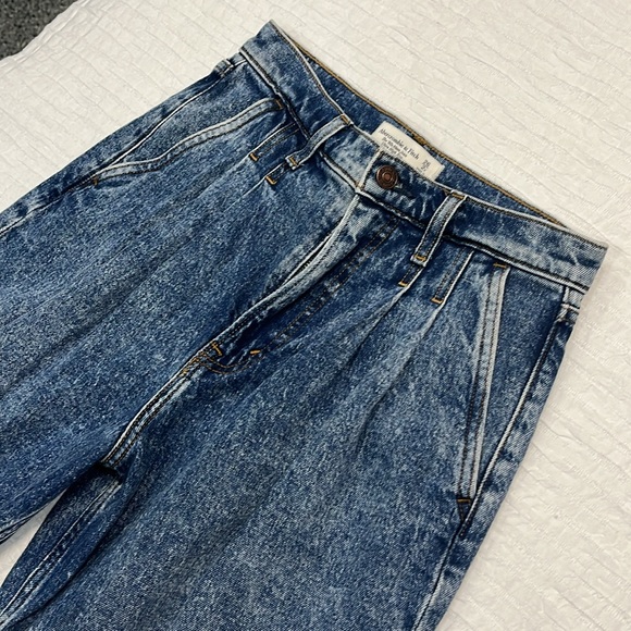 Abercrombie and Fitch the 80s mom Jean ultra high-rise size 26/2 regular blue - Picture 6 of 11